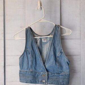 Levi's Light Blue Denim Cropped “Vest”